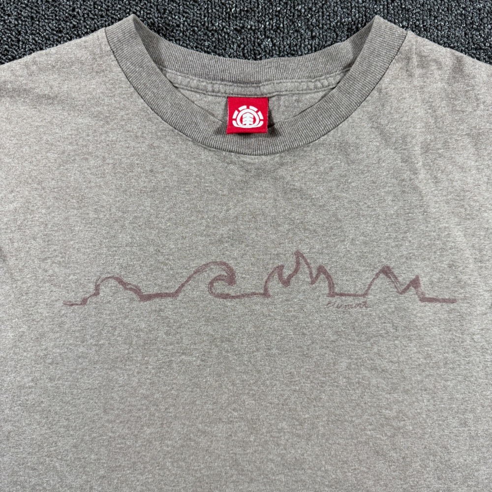 Vintage Element Men's XL T-Shirt Brown Wind Water Fire Earth‎ Graphic USA Made - Picture 2 of 10